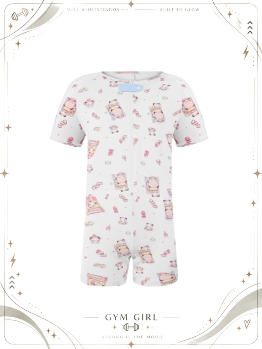 Men's Short Sleeve Onesie Pajamas Adult Romper One Piece Crotch Sleepwear